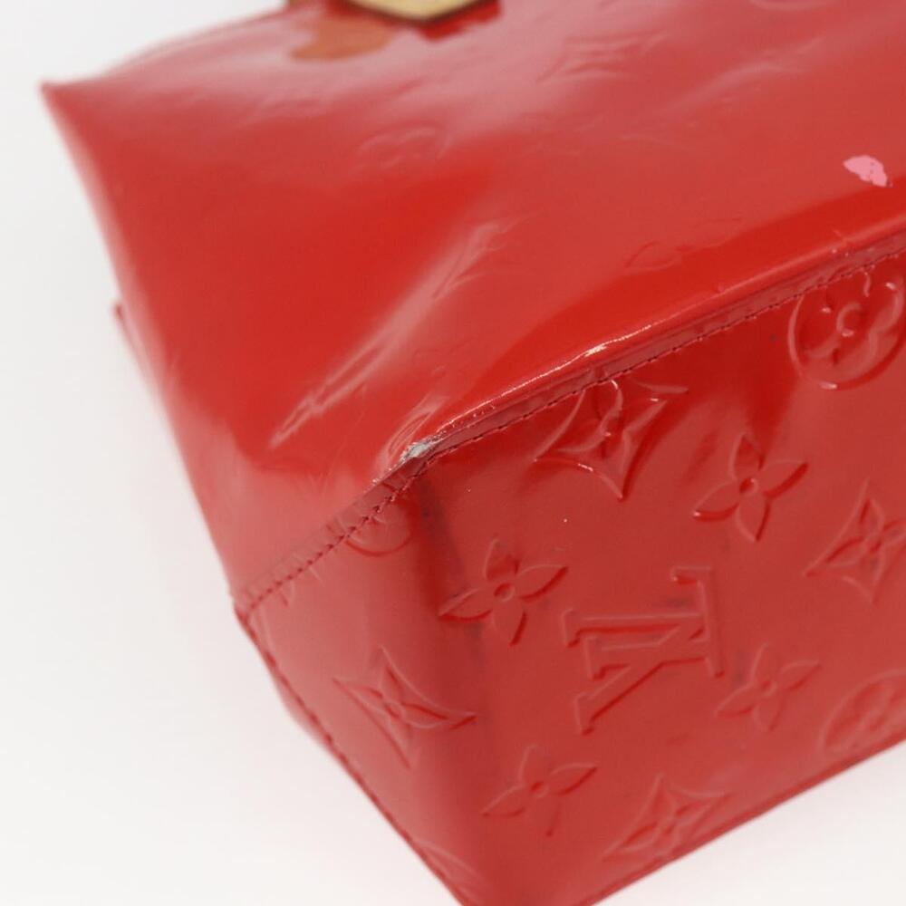 LOUIS VUITTON Monogram Vernis Reade PM Hand Bag Red Rouge M91088 LV Auth 158118 - Picture 16 of 16